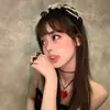 Faixa de Cabeça Halloween Esqueleto Vento Sombrio Acessórios de Cabelo Cosplay Lolita Morto-Vivo Vampiro Faixa de Cabeça de Renda