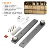 Herrajes para Puertas Plegables Giratorias de Gabinete, Puerta Superior y Lateral, Rieles Deslizantes Ocultos, Rieles Deslizantes Extraíbles, Tipo Inserto