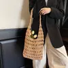 Bolsas Tejidas Transfronterizas, Cestas de Verduras, Bolsos de Hombro, Nuevos Bolsos de Mujer Primavera 2026, Bolsos de Paja, Bolsos Cubo de Playa