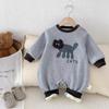 Macacão de Bebê Espesso e Forrado com Lã, Macacão de Manga Longa Outono e Inverno, Moletom, Roupas de Bebê, Roupas para Passeio de Recém-Nascido, Moderno
