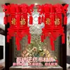 Linternas al por mayor con el carácter "Fu" para decoración de mercado, Linternas de palacio, Hortensias, Festival de Primavera, Año Nuevo, Fieltro no tejido, Decoraciones colgantes de linternas rojas grandes y pequeñas