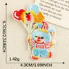 Parche Bordado Autoadhesivo Tema Payaso de Circo Etiqueta Bordada Parche DIY para Ropa Bolsa Accesorios Parche Tela Parche