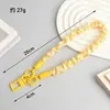 Correa de tela plisada para teléfono, pulsera de cuadros estilo coreano, llavero, accesorio de cadena para teléfono color macarrón