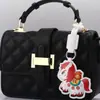 Llavero de Año Nuevo Cuero Hazte Rico Pronto Tendencia Nacional Colgante Creativo Zodiaco Regalo Año del Caballo Encanto para Llavero de Coche