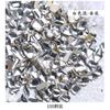Pacote Misto de Diamantes de Forma Especial Cor Aurora Púrpura Fantasma Transfronteiriça Cor AB Flats Bottom Diamond Decoração de Unha Champagne Diamante Não Cai Facilmente Joias