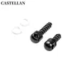 Tornillos de Tapón de Madera de Acero, Tornillos de Hebilla de Correa QD, Juego de Tornillos de Fijación para Trípode de Dos Piezas con Clip de Mariposa