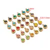 Acero Inoxidable Transfronterizo 6mm Multicolor Fondo Redondo Pedrería Colgante Pequeño DIY Pendientes Collar Pulsera Accesorios Accesorios Al Por Mayor