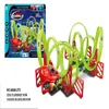 Cross-Border Amazon Track Pull-Back Alloy Car Toy Gift for Boys and Girls, Children's Metal Racing Car