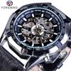 Reloj forsining de una pieza para hombre, moderno, informal, clásico, popular, resistente al agua, manual, mecánico.