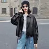 Chaqueta de Piel de Oveja Genuina Haining para Mujer, Estilo Corto, Nuevo Modelo de Tendencia Primavera 2026, Chaqueta de Manga Larga con Cuello Solapa
