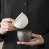 Celadón del Horno Yue Taza de Té Boca de Kwai Taza de Maestro Hecha a Mano Individual Cerámica Vintage Taza de Té Juego de Té Kung Fu Taza de Té
