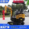 Miniexcavadora eléctrica de cadenas pequeña con batería de litio de 8 horas de duración, exportada a Sudamérica.