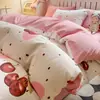 Funda de edredón de una pieza 150x200x230, engrosada, para cama individual de dormitorio, uso doméstico, no 100% algodón, algodón puro, algodón lavado 3