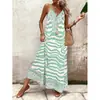 Amazon Europa Transfronterizo Suelto Elegante Vestido de Tirantes Festivo Verano 2026 Nuevo Estilo Cintura Ceñida Falda Adelgazante