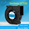 Ventilador Soprador DC7530 12V Ventilador Secador de Sapatos Extrator de Fumaça Purificador de Vaso Sanitário Gabinete de Desinfecção Ventilador Industrial Silencioso