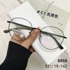 Retro Nuevo Armazón de Metal Al Por Mayor T8858 Gafas de Moda con Armazón Redondo Miopía Receta Danyang Gafas de Armazón