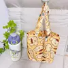 Bolsa conveniente de dos piezas para botellas de agua estilo japonés, bolsa de caricatura para té de leche, bolsa para paraguas, linda bolsa plegable para guardar tazas de café, portátil