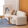Muebles Lao Ming Hao Xinyu Sofá Fila Recta Producto Nuevo Nórdico Minimalista Moderno Simple Sala de Estar Sofá de Tela Wabi-Sabi