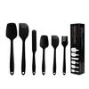 Utensilios de cocina de silicona, 6 piezas, raspador de crema, 6 piezas, herramienta para hornear de Amazon, espátula, cepillo de aceite, raspador, traje