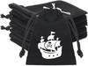 Elemento Temático Pirata Transfronterizo Bolsa de Franela Negra con Cordón Bolsillo Fiesta de Cumpleaños Vacaciones Decoración de Boda Bolsa de Regalo