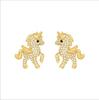 Wo-Cheng Aretes de Bestia Duojiao de Alta Gama 2020 Nuevos Aretes de Moda Aretes de Alta Gama para Mujer Elegantes Coreanos Celebridad de Internet