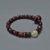 Pulseira Elegante de Luxo Leve Colorida Pedra Natural Chinesa Étnica Lótus Ruyi Estilo Nacional Pulseira Melhor Amigo Joia