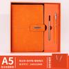 Caja de Regalo Libreta A5 Juego Completo Personalizado Imitación Cuero de Alta Calidad Verde Oscuro Libreta Diario para Reuniones Corporativas Libro Pequeño