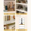 Estantería de almacenamiento de madera maciza, librero independiente para el hogar, armario de almacenamiento integrado para montar en la pared, armario de varias capas para la sala de estar