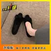 Zapatos de Piel con Plataforma de Moda 2026 para Mujer, Nuevos Modelos Otoño e Invierno, Cálidos y Felpudos, con Lazo Grande, Boca Baja, Planos Versátiles
