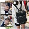 Mochila moderna simple de alta calidad para mujer, textura suave de PU, mochila para mujer, estilo casual preppy coreano, bolso bandolera