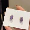 Exquisitos Aretes de Diamantes en Forma de C de Lujo Ligero para Mujer, Moda Elegante, Diseño Nicho, Aretes de Alta Gama, Aretes Nuevos
