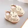 Zapatos de Verano para Bebés y Niños Pequeños 2026 Suela Suave Punta Cerrada Sandalias con Lazo para Niñas con Velcro, Diseño Hueco, Cómodos y Antideslizantes