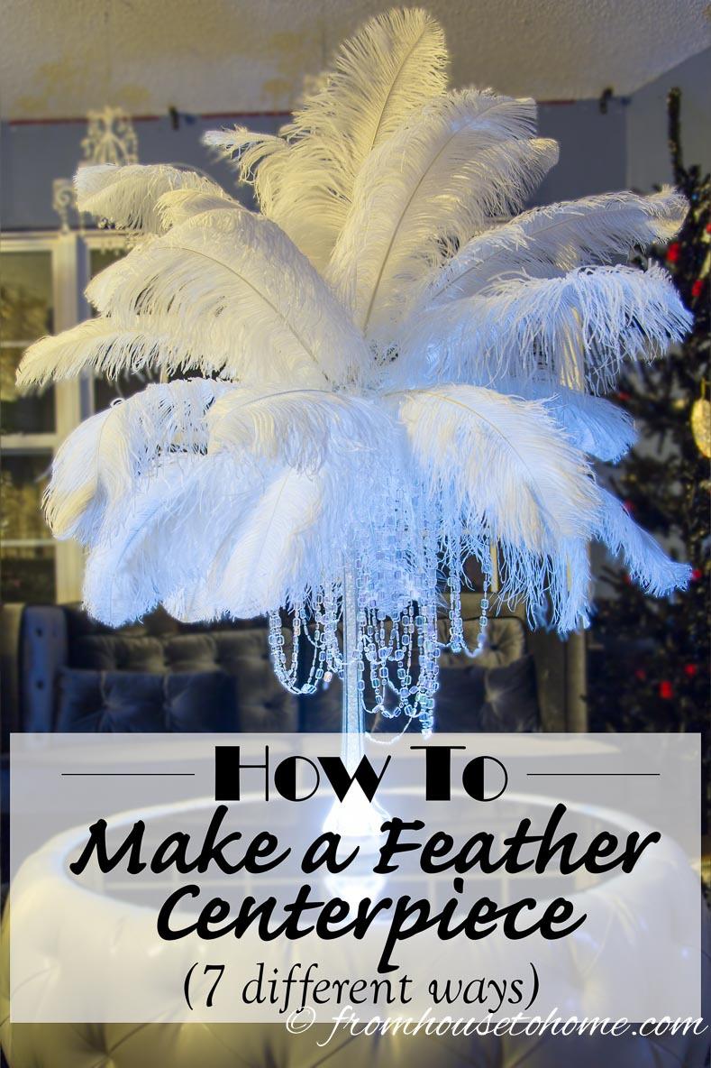 ostrich centerpieces feather 2