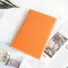 Cubierta de PP Cuaderno A5 Engrosado Cuaderno de Espiral para Estudiantes Bloc de Notas de Oficina con Tapa Lateral Línea Horizontal Diario Cuaderno de Hojas Sueltas
