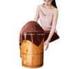 Cubeta para Pies Invierno Cubeta Alta y Profunda para Salud de Pantorrillas y Aislamiento Cubeta para Baño de Pies Hogar Madera Sólida Cubeta para Fumigación Cubeta para Lavado de Pies Cubeta de Madera