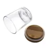 Portavelas de vidrio transparente Spot 80 100 350ml tarro de vidrio para aromaterapia portavelas de vidrio taza vacía con tapa vela aromática