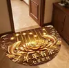 Felpudo de Buena Fortuna para Entrada Interior, Alfombra Resistente a la Suciedad y Absorbente de Polvo, Fácil de Limpiar, Alfombra Decorativa para Pasillo y Sala de Estar, Alfombra Absorbente de Agua