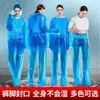 Impermeable y pantalón de lluvia desechables, engrosados y que cubren los pies, adecuados para rafting y deportes acuáticos, diseño separado, protección de cuerpo completo para adultos