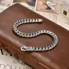 Pulsera de Diseño de Ancla de Plata de Ley 925 para Hombre Moda Original Retro Joyería de Plata Tailandesa Pulsera de Plata Personalizada Pulsera