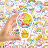 Compra directa transfronteriza de 56 lindas pegatinas de grafiti de estrellas de arcoíris para casco, patineta, decoración de laptop Pegatinas de PP