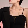 Collar de Acero Inoxidable con Cabeza de Serpiente No Ajustable para Mujer, Estilo Chic de Moda Transfronteriza, Accesorio de Cuello Único y Elegante, Exclusivamente para Ventas Transfronterizas