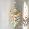 Colgante de Cristal Dorado Llama Solar Transfronterizo Atrapasol Carrillón de Viento para Jardín Exterior Decoración Colgante Color Ab Venta al por Mayor