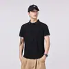 Ropa para Hombre Xintang Camisa POLO estilo americano minimalista de tacto frío para hombre, corte holgado, nueva ropa de verano para hombre, top de manga corta