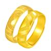 Anel banhado a ouro de amor de ano novo coreano para homens e mulheres, doce casal concêntrico, anel banhado a ouro do Vietnã, joias