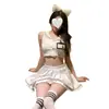 Lencería Sexy para Mujer, Conjunto de Uniforme de Falda Corta Jk de Deseo Puro de Alta Gama, Atuendo de Tentación Pijamas Qqny