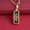 Colgante Tangka con Símbolos de Zhao Gongming y Zhiwei, Tangka Pequeño de los Cinco Elementos para la Paz y la Buena Fortuna Colgante para Collar