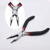 Alicates para joyería de bricolaje, alicates de boca puntiaguda hechos a mano, alicates de punta curva multifuncionales, alicates de corte oblicuo, mini alicates