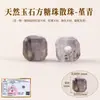 Cuentas de terrón de azúcar de cristal natural, cuentas espaciadoras y componentes semiacabados para pulseras, collares y accesorios de abalorios DIY