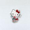 Acrílico desenho animado gatinho gatinha fofa coração diy grampo de cabelo acessórios de cabelo patch broche material artesanal acessórios