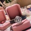 Juego de Joyería de Camelia Estilo Hada Súper Pequeño Fragante Camelia Lujo Ligero Nicho Diseño de Alta Gama Sentido Rosa Joyería de Mano